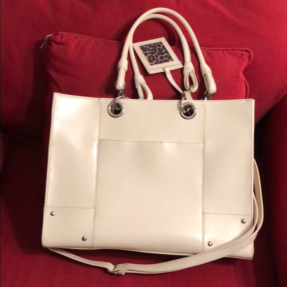 Wilson’s Leather White Women’s Briefcase